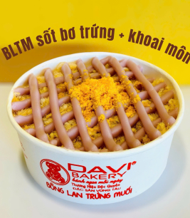 Trứng muối 2 vị sốt bơ trứng , khoai môn